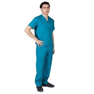 Men Scrub Set Medical Scrub Top and Pants